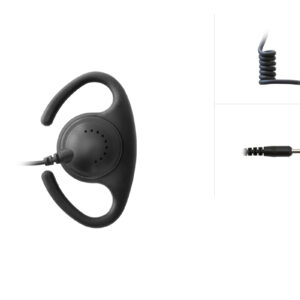 Stabiler Ohrhörer C-Shaped "Platin" für BATSTAR Push-To-Talk – Multi-Choice PTT Basisleitungssystem