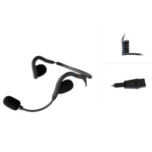 BATSTAR Behind-The-Head Comfort-Headset mit QD-Anschluss und Noise Cancelling Mikrofon