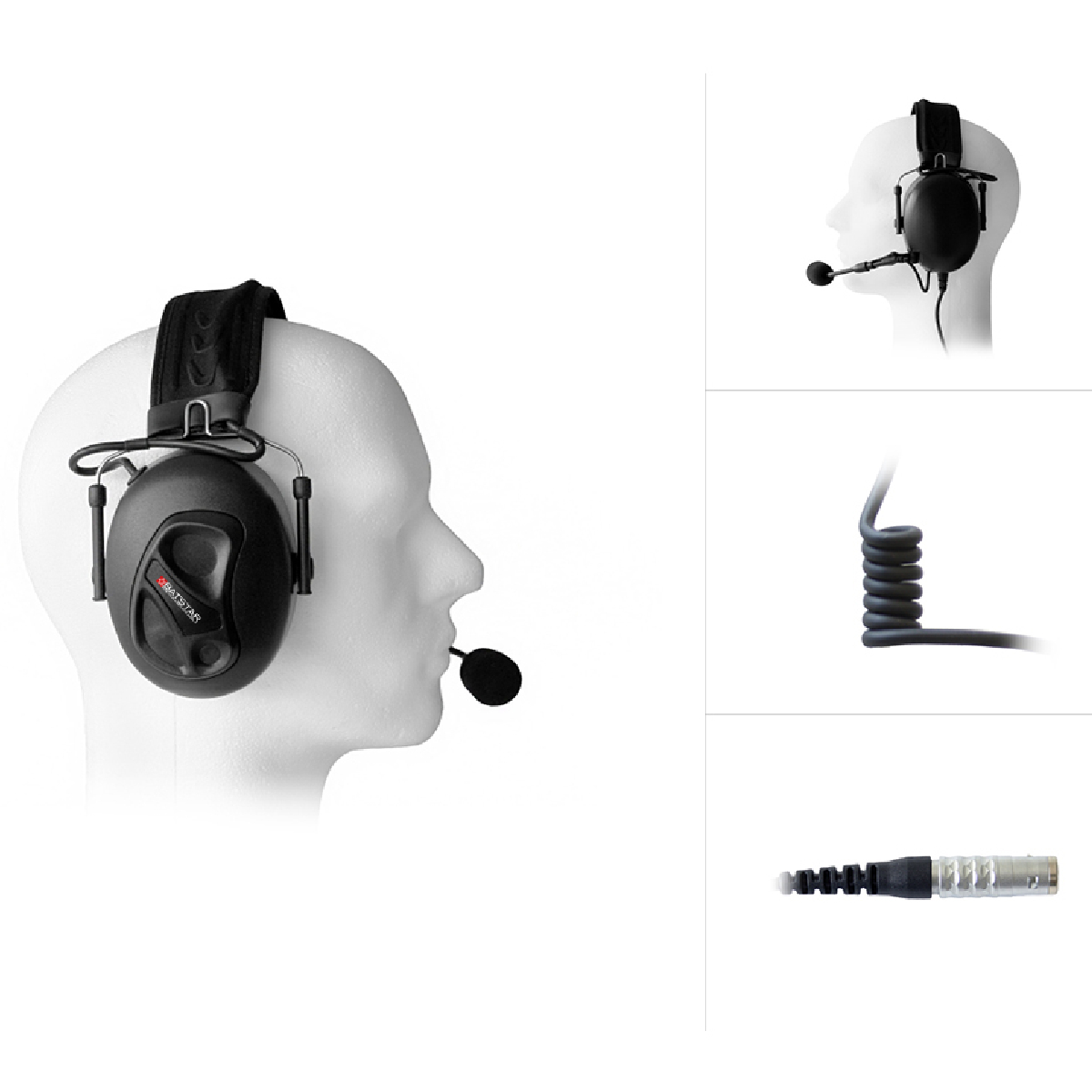 Topsystem Voxter® Dual Earmuff Headset ohne PTT mit Noise Cancelling Mikrofon