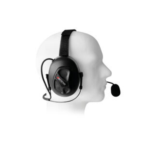BATSTAR Dual Earmuff Behind-The-Head Headset mit Noise-Cancelling-Mikrofon